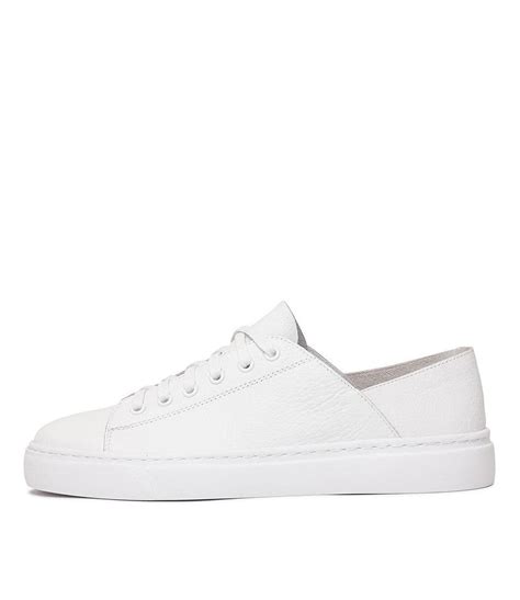 OSKHER WHITE LEATHER .